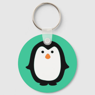 Cute Cartoon Penguin Sleutelhanger