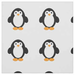 Cute Cartoon Penguin Stof