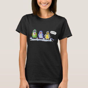Cute Cartoon Penguins Chillin Tshirt
