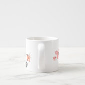 Cute Cartoon Pig Famille Espresso Mug (Dos)