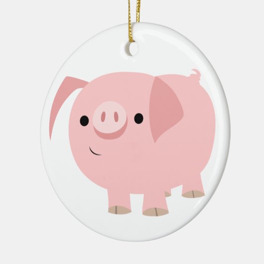 Cute Cartoon Pig Ornament (Links)
