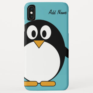 Cute Cartoon Pinguïn Kawaii Tekening iPhone XS Max Hoesje