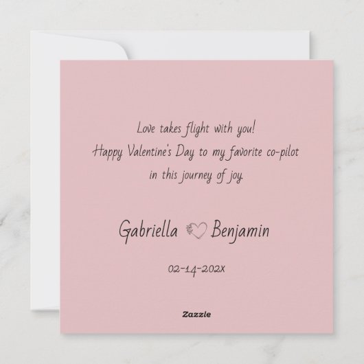 Cute Cartoon Pinguïn Liefhebbers Hartjes Valentijn Feestdagenkaart (Achterkant)