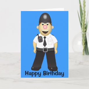 Cute Cartoon Policeman Kaart
