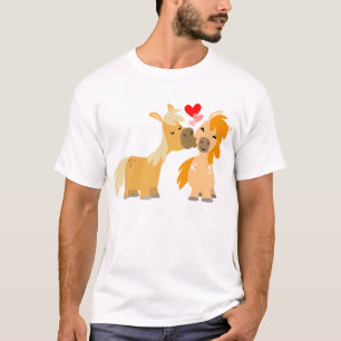 Cute Cartoon Ponies in Love children T shirt