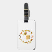 Cute Cartoon Ponies Mandala Bagagelabel (Voorkant verticaal)