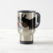 Cute Cartoon Ponies Standoff Commuter Mok (Voorkant rechts)