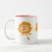 Cute Cartoon Pouncing Lion Mok (Links)