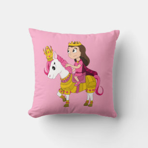 Cute cartoon princess gooit kussen