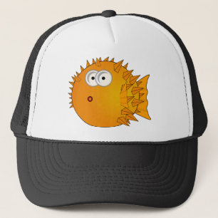 Cute Cartoon Puffer Fish Trucker Pet