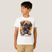 Cute Cartoon Puppy T-Shirt (Devant entier)
