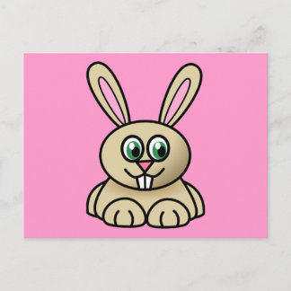 Cute Cartoon Rabbit Briefkaart