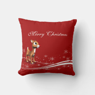 Cute Cartoon Reindekerst Kussen