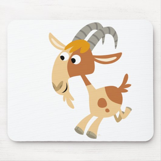 Cute Cartoon Running Goat Children Mousepad Muismat (Voorkant)