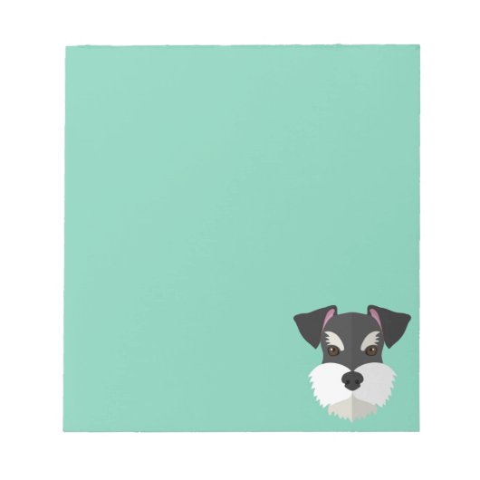 Cute Cartoon Schnauzer! Notitieblok (Voorkant)