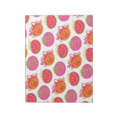 Cute Cartoon Scribbles Fun Gekke Bubblegum Head Notitieblok (Gedraaid)