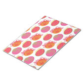 Cute Cartoon Scribbles Fun Gekke Bubblegum Head Notitieblok (Schuin)