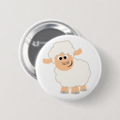 Cute Cartoon Sheep Button Badge (Voorkant /achterkant)