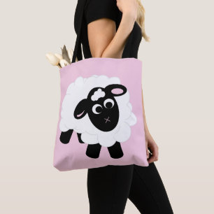 Cute Cartoon Sheep Draagtas