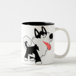Cute Cartoon Siberian Husky Mok