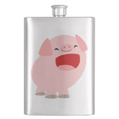 Cute Cartoon Singing Pig Classic Flask Heupfles (Voorkant)