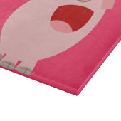 Cute Cartoon Singing Pig Cutting Board Snijplank (Hoek)