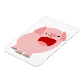 Cute Cartoon Singing Pig Flexible Magnet Magneet (Linkerzijde)