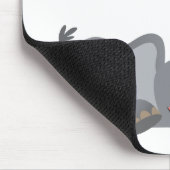 Cute Cartoon Sneaky Elephant Mousepad Muismat (Hoek)