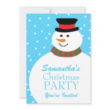 Cute Cartoon Snowman Kinder kerstfeest