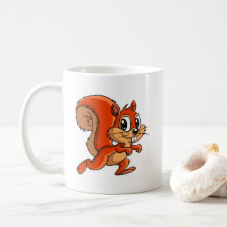 Cute Cartoon Squirrel Coffee Mug