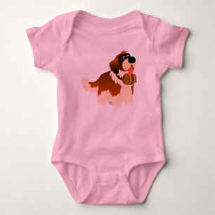 Cute Cartoon St Bernard Baby Clothing Romper