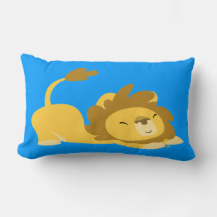 Cute Cartoon Stretching Lion Pillow Kussen