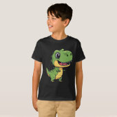 Cute Cartoon T-Rex Dinosaur Kids' T-Shirt  (Devant entier)