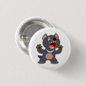 Cute Cartoon Tasmanian Devil Button Badge (Voorkant /achterkant)