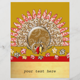 Cute Cartoon Thanksgiving Turkije Flyer