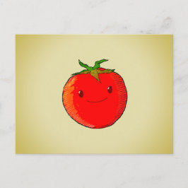 Cute Cartoon Tomato Briefkaart