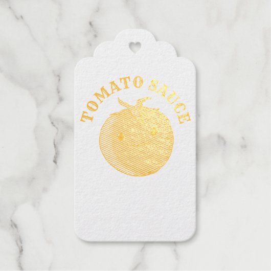 Cute Cartoon Tomato Cadeaulabels (Voorkant)