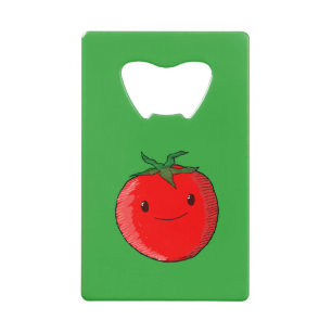 Cute Cartoon Tomato Kredietkaart Flessenopener