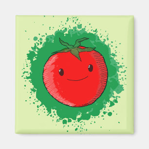Cute Cartoon Tomato Magneet