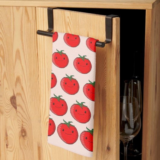 Cute Cartoon Tomato Pattern Theedoek (Derde Gevouwen)