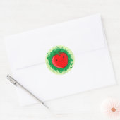 Cute Cartoon Tomato Ronde Sticker (Envelop)