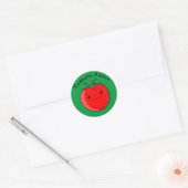 Cute Cartoon Tomato Ronde Sticker (Envelop)