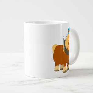 Cute Cartoon Trait Breton Horse Jumbo Mok