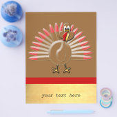 Cute Cartoon Turkey Business Flyer (Enkel)