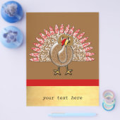 Cute Cartoon Turkey Business Flyer (Enkel)