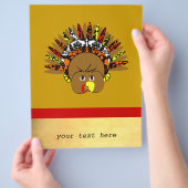 Cute Cartoon Turkey Business Flyer (Hand)