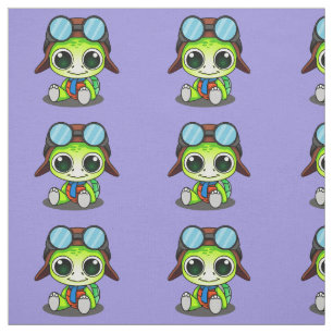 Cute Cartoon Turtle in Aviator Pet Stof