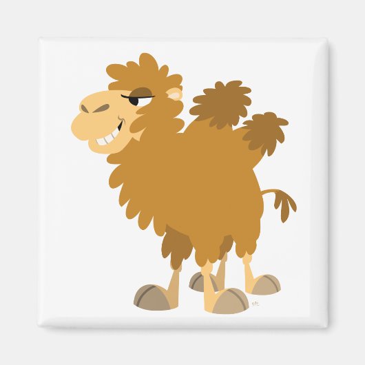 Cute Cartoon Two-Humped Camel Magnet Magneet (Voorkant)