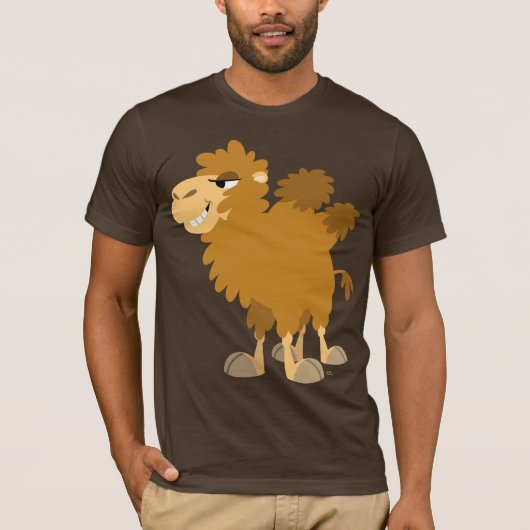 Cute Cartoon Two-Humped Camel T-Shirt (Voorkant)
