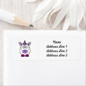 Cute Cartoon Unicorn Etiket (Insitu)